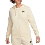 Sweat  capuche et zip pour femme club fleece beige - nike - dq5471 - 113