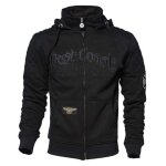 Sweat à capuche zippé pour homme west coast choppers - choppers por vida - noir - col capuche Sweat à capuche zippé pour homme west coast choppers - choppers por vida - noir - col capuche