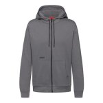 Sweat  capuche zipp hugo dyndale gris