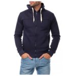 Sweat à capuche zippé - kebello - homme - marine - manches longues - deux poches Sweat à capuche zippé - kebello - homme - marine - manches longues - deux poches