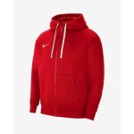 Sweat  capuche - nike - park 20 - rouge universitaire - doublure 100% coton - zipp