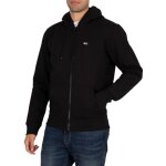 Sweat à capuche zippé - tommy jeans - noir - 50% coton bio - manches longues - col capuche Sweat à capuche zippé - tommy jeans - noir - 50% coton bio - manches longues - col capuche