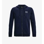 Sweat  capuche zipp under armour essential bleu marine - under armour - taille :m