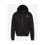 Sweat capuche zipp uni sam - schott - homme - noir - col capuche - manches longues