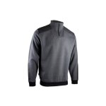 Sweat col camionneur bicolore - lma - gris / noir - 8092 - xxl Sweat col camionneur bicolore - lma - gris / noir - 8092 - xxl