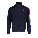 Sweat le coq sportif tri fz - bleu marine - col montant - fermeture zippe - poches passepoiles