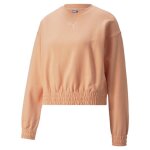 Sweat corail femme puma w her crew