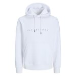 Sweat - jack & jones - col à capuche droit - blanc Sweat - jack & jones - col à capuche droit - blanc