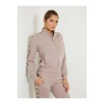 Sweat court zippe bande logo - guess jeans - femme