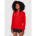 Sweat femme - cw6957 - 657 - rouge - manches longues - col capuche - adulte