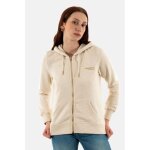 Sweat femme - superdry - essential logo ziphood ub 9vp - manches longues - col capuche - beige