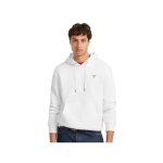 Sweat guess homme triangle g blanc synthtique
