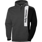 Sweat � capuche helly hansen yu blocked charcoal pour homme - 100% coton - manches longues