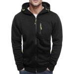 Sweat homme automne hiver noir - autrement - veste à capuche manches longues Sweat homme automne hiver noir - autrement - veste à capuche manches longues