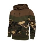 Sweat homme  capuche motif camouflage swaetshirt homme hip hop swaet - kaki