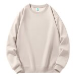 Sweat homme - insfity - col rond - manches longues - coton - couleur unie abricot