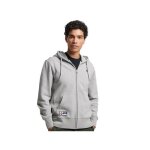 Sweat superdry homme ample essential logo gris coton