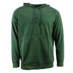 Sweat nike air jordan drifit air fleece vert - homme / adulte - manches longues - col capuche