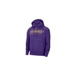Sweat nike lakers courtside violet - homme - manches longues - col capuche