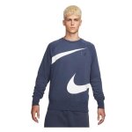 Sweat nike swoosh fleece crew - blanc - homme - manches longues