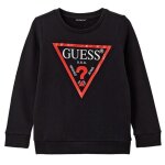 Sweat - guess - noir - manches longues - col rond - 100% coton