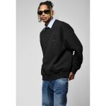 Sweat noir homme batis - kaporal - coupe loose - broderie 3d - int�rieur molletonn�