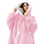 Sweat plaid à capuche - rose - femme - manches longues - col capuche Sweat plaid à capuche - rose - femme - manches longues - col capuche
