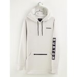 Sweat polaire burton oak long pullover hoodie blanc femme
