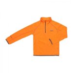 Sweat polaire gar�on - peak mountain - ecafine - col montant zipp� - manches longues - orange