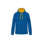 Sweat - shirt � capuche contrast�e kariban homme - bleu / jaune