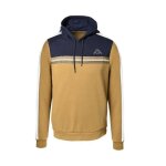 Sweat - shirt  capuche imagin pour homme - marron camel bleu fonc - multisport - coupe slim - manches ...