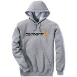 Sweat - shirt à capuche carhartt - signature logo - gris granulé tl Sweat - shirt à capuche carhartt - signature logo - gris granulé tl