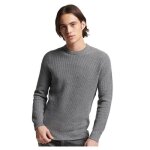 Sweat - shirt à capuche sport - superdry - vintage textured crew knit - storm grey heather - gris - homme ... Sweat - shirt à capuche sport - superdry - vintage textured crew knit - storm grey heather - gris - homme ...