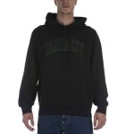 Sweat - shirt carhartt scrawl bleu - carhartt - manches longues - col capuche