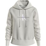 Sweat - shirt femme - calvin klein jeans - archival monologo - manches longues - col capuche - blanc Sweat - shirt femme - calvin klein jeans - archival monologo - manches longues - col capuche - blanc