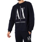 Sweat - shirt homme armani exchange - graphique en jersey - bleu