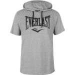 Sweat - shirt - everlast - manches courtes - gris - 100% coton - poche kangourou