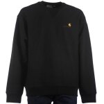 Sweat - shirt homme - carhartt - american script - manches longues - col arrondi - noir