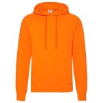 Sweat - shirt homme fruit of the loom 62 - 208 - 0 orange - manches mont�es et capuche � double �paisseur ...