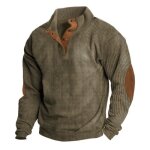 Sweat - shirt pour hommes funmoon - vert - manches longues - col capuche respirant Sweat - shirt pour hommes funmoon - vert - manches longues - col capuche respirant