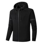 Sweat - shirt homme - insfity - col capuche - manches longues - noir
