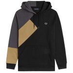 Sweat - shirt homme noir - fred perry - fp color block - col capuche - manches longues Sweat - shirt homme noir - fred perry - fp color block - col capuche - manches longues