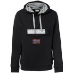 Sweat - shirt  capuche - napapijri - burgee wint 1 - noir - 90% coton - manches longues