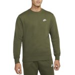 Sweat - shirt nike club fleece homme - vert - manches longues - col capuche