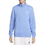 Sweat - shirt nike sportswear club half - zip brushed hommes