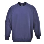 Sweat - shirt de travail portwest roma marine - col rond 65% polyester / 35% coton 300 g