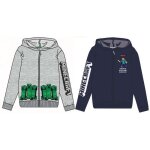 Sweat shirt zippé à capuche mine kraft - bleu - manches longues Sweat shirt zippé à capuche mine kraft - bleu - manches longues