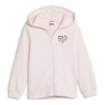 Sweat - shirt zipp� - puma - essentials mix match - rose - enfant - manches longues