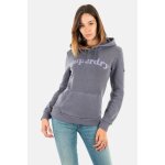 Sweat superdry - modle w2011461a 09s - femme - col capuche - manches longues - bleu