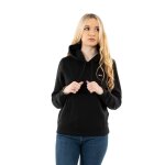 Sweat - tommy jeans - regular fleece bds - noir - manches longues - col capuche